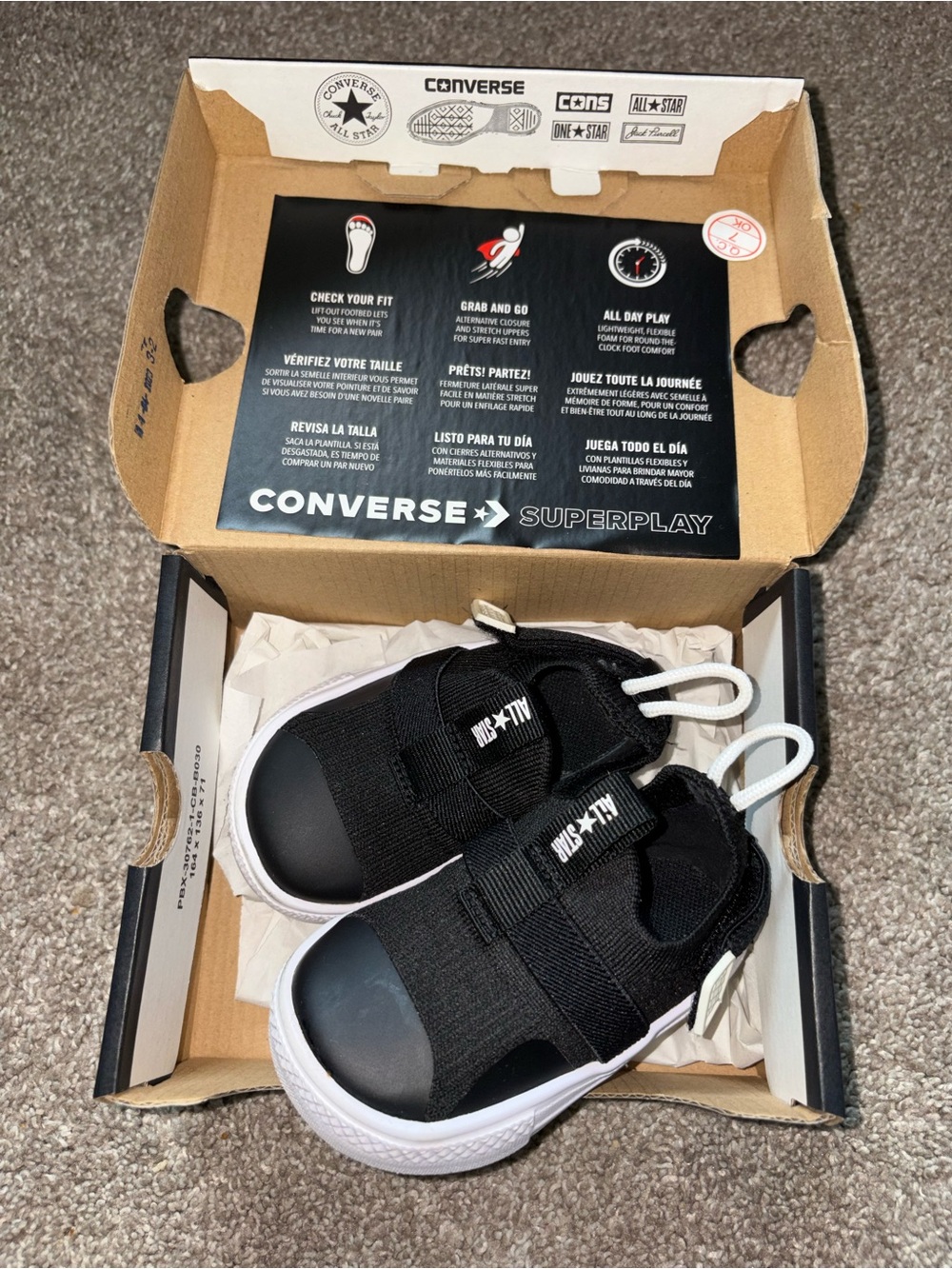 Converse baby 4c Superplay Slip-On Sneakers - Black